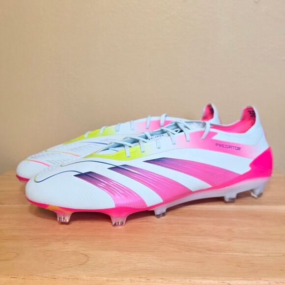 Adidas Predator Elite FG Soccer Cleats Stellar Icon Pack Blue Pink IE3950 12 - Picture 3 of 7